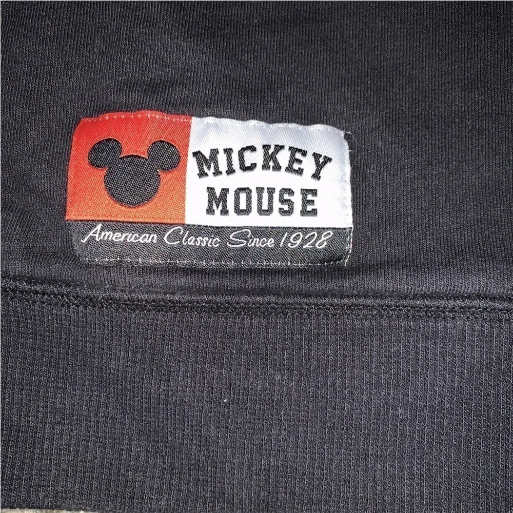 The Disney Store Chicago Mickey Mouse Zip Up Sweatshirt Hoodie Black Sz XL - Picture 3 of 5